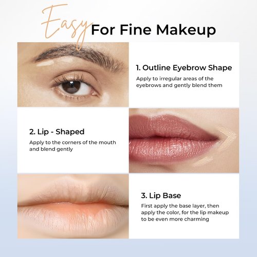 SACE LADY 2-in-1 Full Coverage Concealer Pen - Ultra Precise, Waterproof Dual-End Stick for Dark Circles & Blackheads | Lightweight (#01 Light Natural)