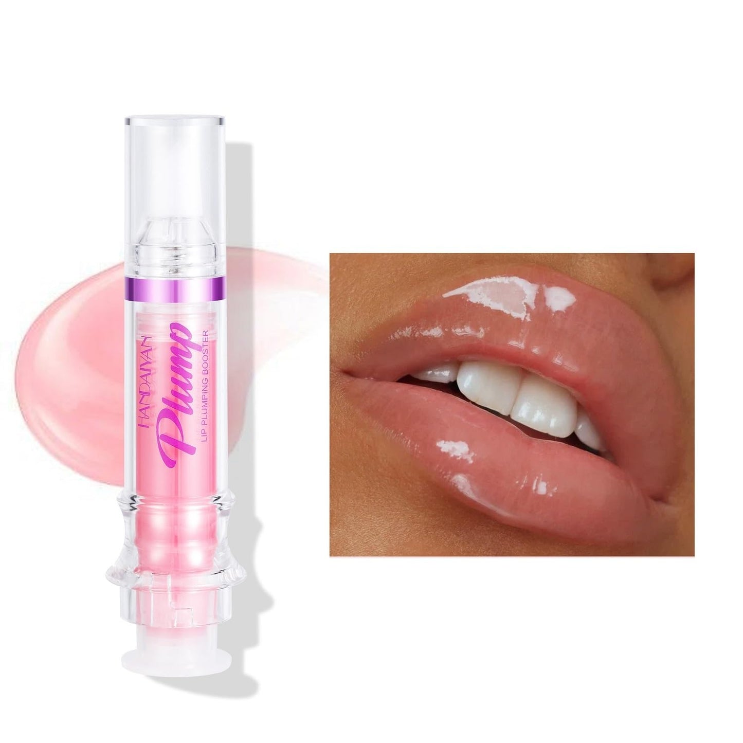 Spicy Lip Plumping Booster,Plumping Lip Oil with Chili Extract,Plump and Pout Lip Plumper for Women Girls,Fuller Lips Instantly,Hydrating,High-Shine (04)