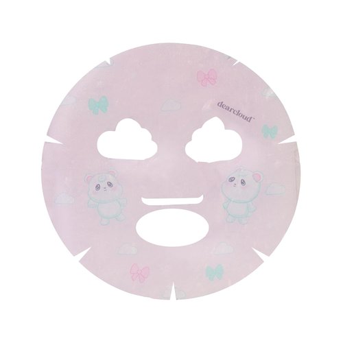 Dearcloud Beary Glowy Skin Face Mask - Deep Moisturizing Dew Essence with Vegan Collagen & Hyaluronic Acid (3 Count)