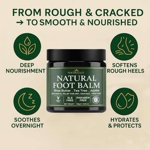 Regine Switzerland Organic Tea Tree Foot Balm - Intensive Callus Remover & Moisturizer for Dry, Cracked Feet