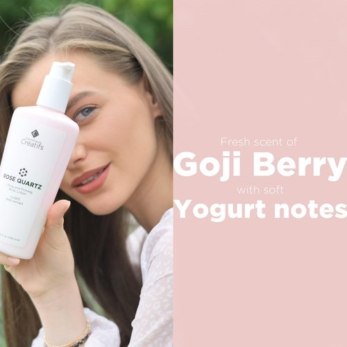 Regine Switzerland Rose Quartz Body Lotion - Hydrating Antioxidants & CoQ10, 8.5 fl. oz.