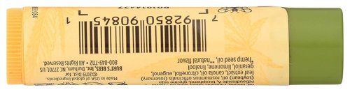 Burts Bees Hemp Lip Balm - Moisturizing Formula for Unisex | 0.15 oz Hydrating Balm