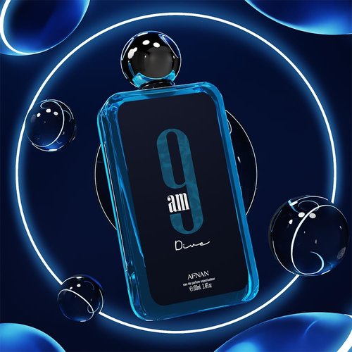 Afnan 9 AM Dive Unisex Eau De Parfum, 3.4 Fl. Oz