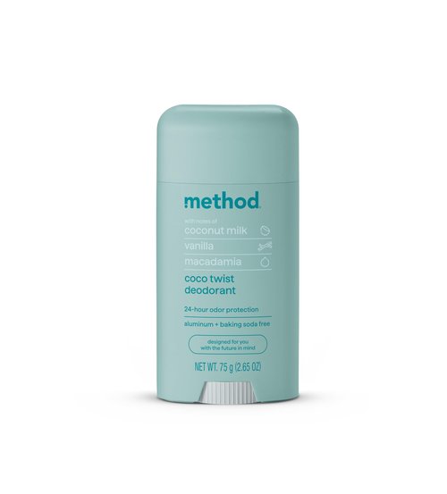 Method Deodorant, Pure Peace, Rose Water, Peonies + Pink Sea Salt notes, 24 Hour Odor Protection, 2.65 oz