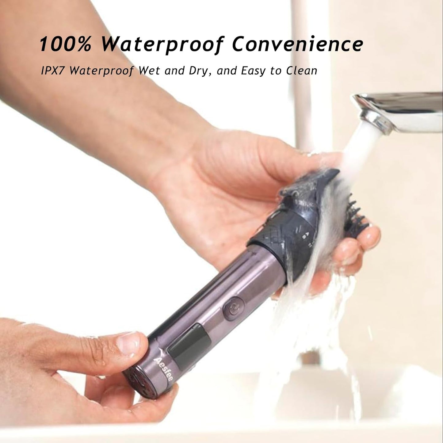 Skiennix Beard Trimmer - Professional 5-in-1 Hair Clippers with 20 Length Settings | IPX7 Waterproof, USB-C Rechargeable