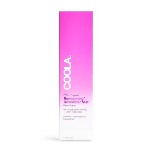 COOLA Organic Rosewater Mist Face Spray - Skin Barrier Protection with Ginseng & Green Tea, 1.7 Fl Oz