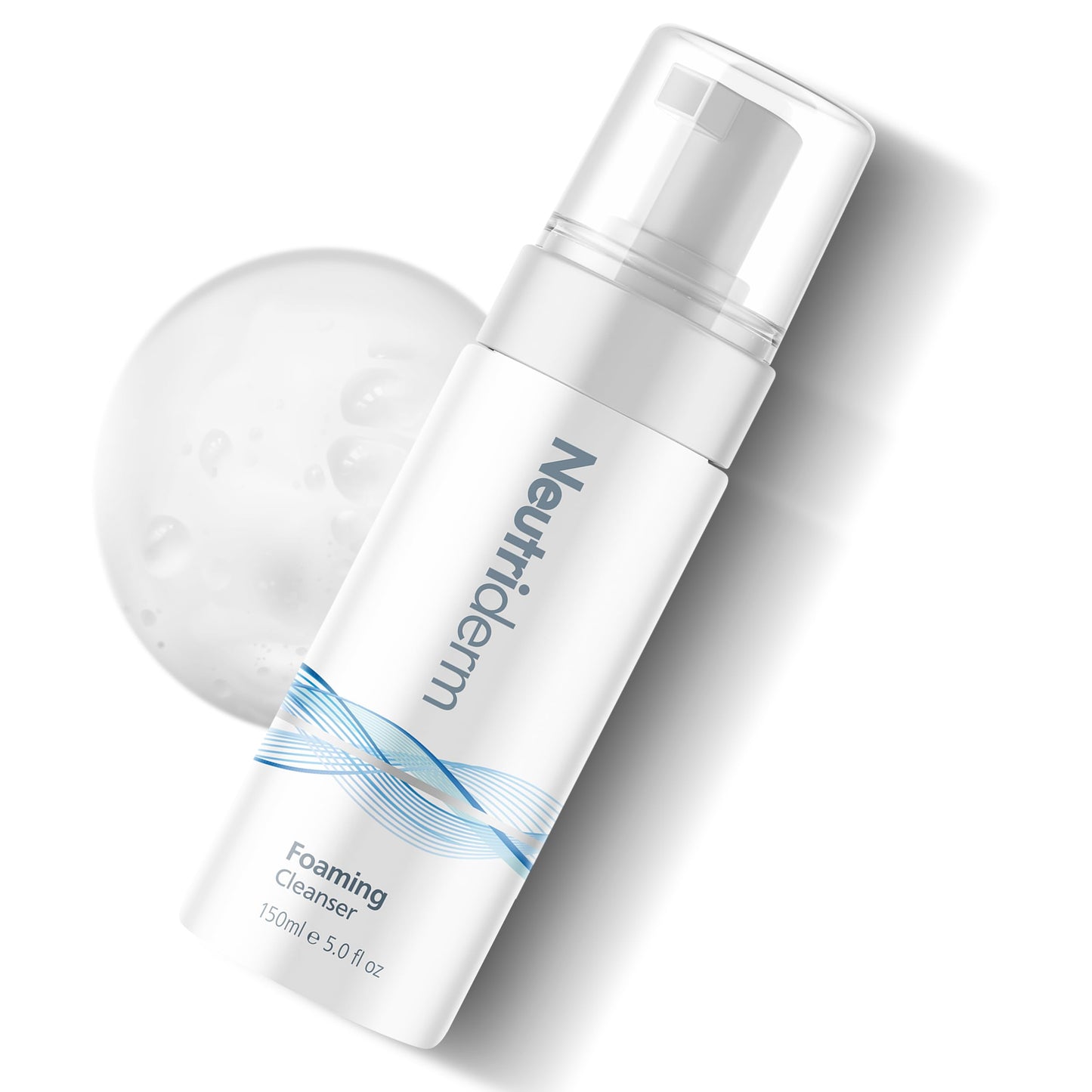 Neutriderm Foaming Cleanser Face Wash for Dry Skin: Ultra Hydrating Facial Cleanser with Niacinamide, Vitamin C, ProVitamin B5 Cleansing Foam Facewash - Facial Wash Removes Makeup & Impurities 5 Fl Oz