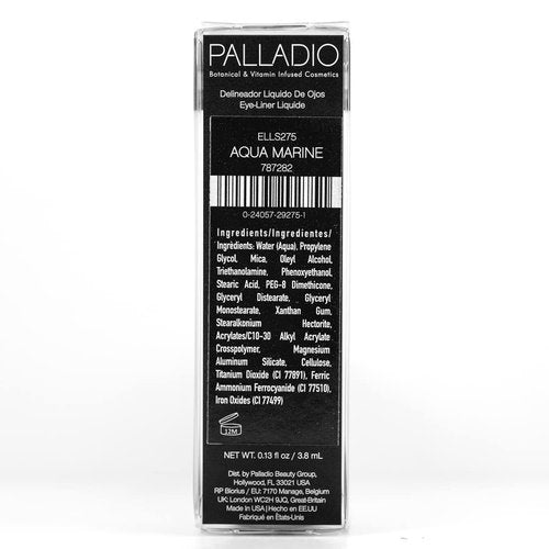 Palladio Liquid Eyeliner - Highly Pigmented Waterproof Formula for Intense Eye Definition | Aquamarine Color