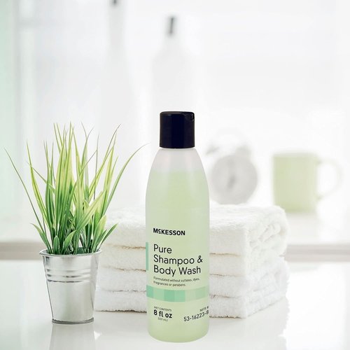 McKesson Pure Shampoo & Body Wash - Sulfate-Free, Unscented, Paraben-Free, 8 oz