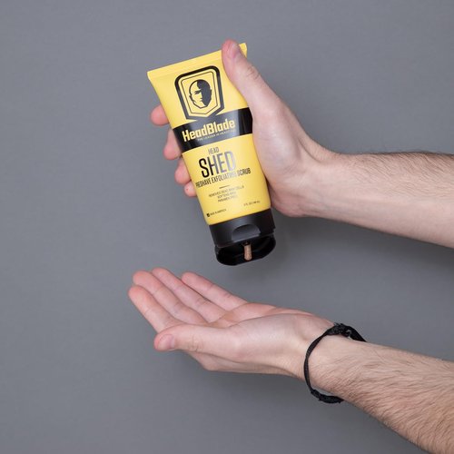 HeadBlade HeadShed Exfoliating Scrub - 5 oz Men's Face Wash & Cleanser for Smooth Shaving