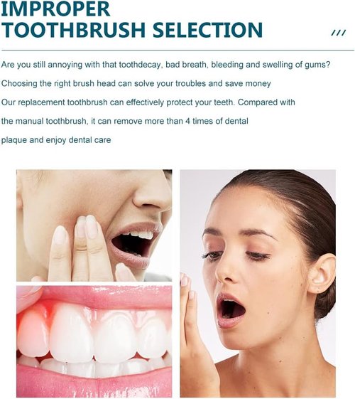 NEDIFON Replacement Toothbrush Heads - Compatible with Philips Sonicare | 8 Pack for Superior Cleaning