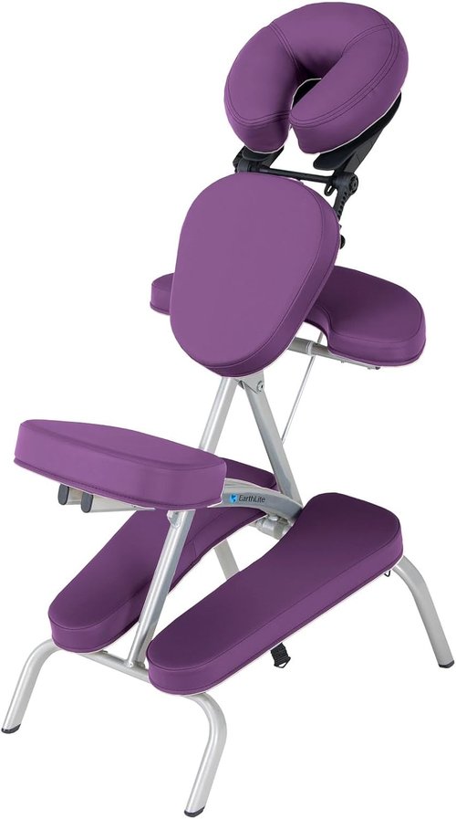 Earthlite Portable Massage Chair - Compact, Lightweight Design with Carry Case & Sternum Pad (15 lbs)