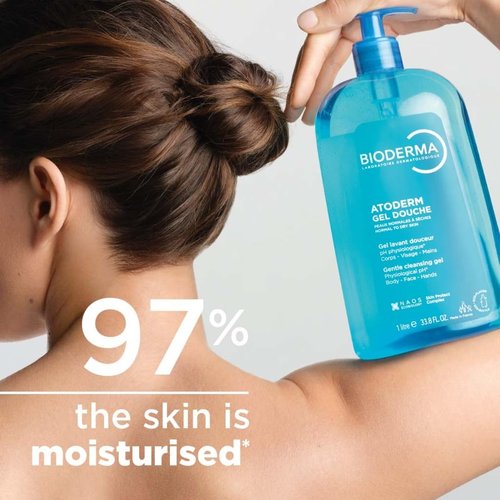 Bioderma Atoderm Hydrating Shower Gel - Moisturizing Cleanser for Normal to Dry Skin