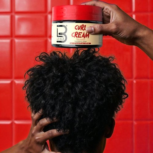 Level 3 Hydrating Curl Cream - With Coconut and Jojoba Oil for Coily and Curly Hair - Lock In Moisture and Shine