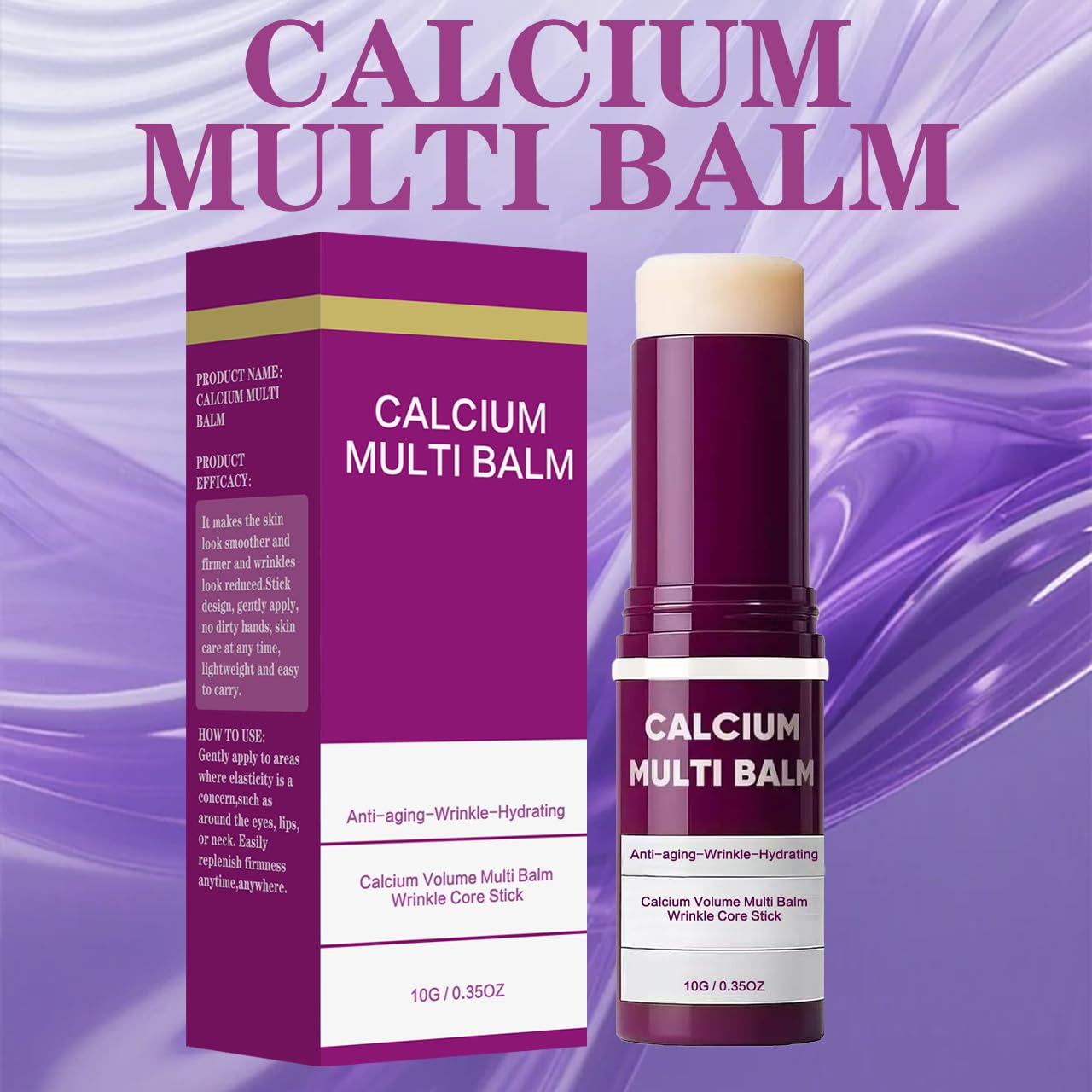 Skiennix Calcium Multi Balm Stick - Firming & Hydrating Collagen Cream for Face, Eyes & Neck