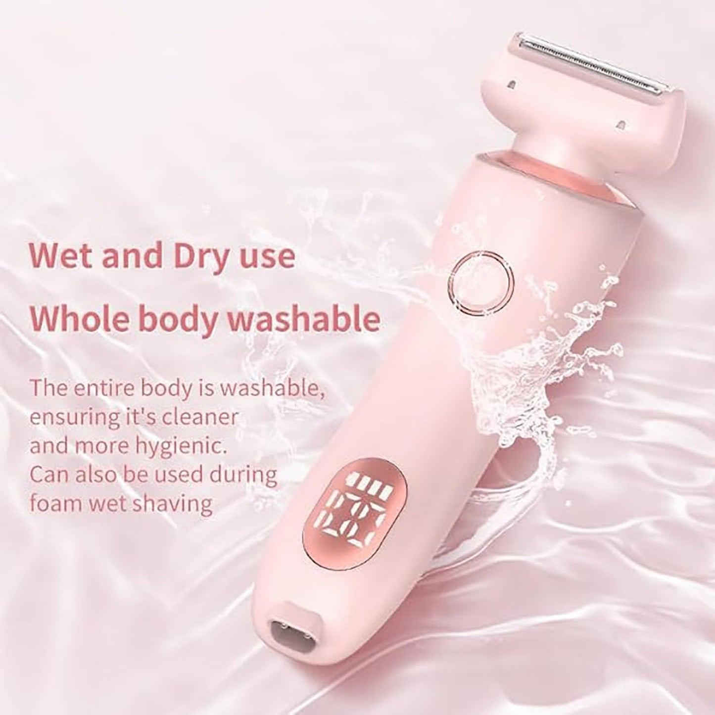 3 in 1 Livora Electric Shaver for Women, LED Display Solys Razor for Women, Slickglide Pro Electric Razor, BeautiBloom, Rechargeable Trimmer for Bikini, Portable, Waterproof, Legs, Body, Wet/Dry