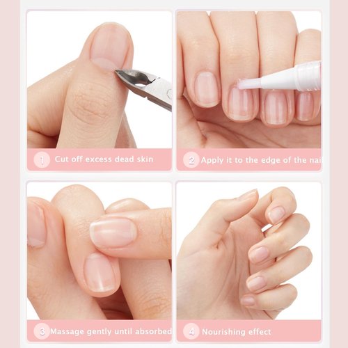 Anperio Stem Cell Nail Growth Pen, Anperio Nail Growth Pen, Anperio Nail Serum Pen, New Nail Growth Oil Pen, For Moisturize Strengthen Nail, Cuticle Oil for Nails Strengthener-Strawberry