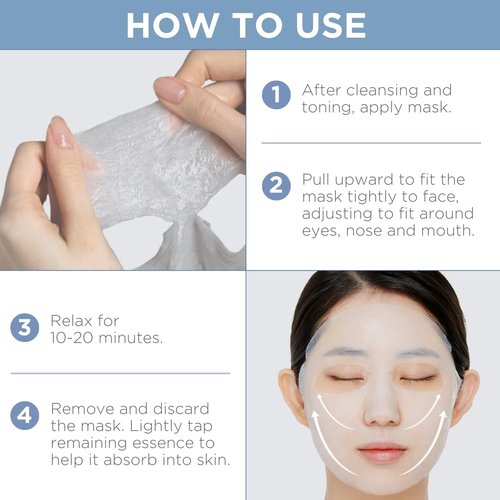 Mediheal Hyaluronate Watermide Face Mask - Hydrating Sheet Masks With Hyalu Active 3x | 10 Count