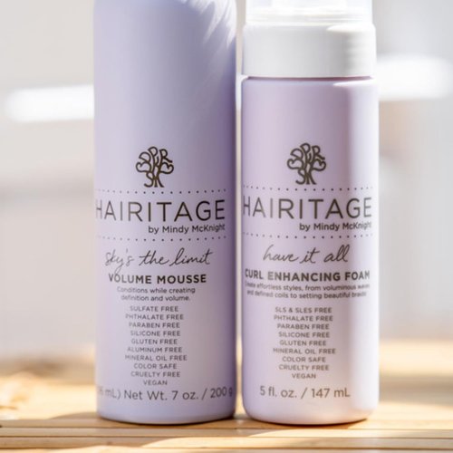 Hairitage Curl Enhancing Foam Mousse - Frizz Control & Moisture with Quinoa + Rice Protein | 5 oz