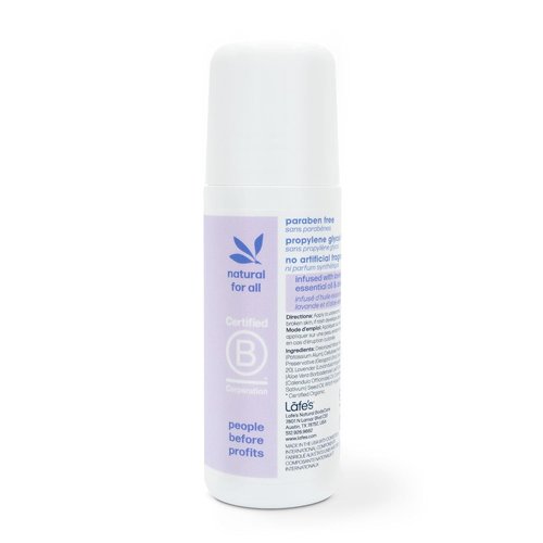 Lafe's Natural Deodorant - Aluminum-Free Lavender & Aloe Roll-On | 3oz Size for Freshness