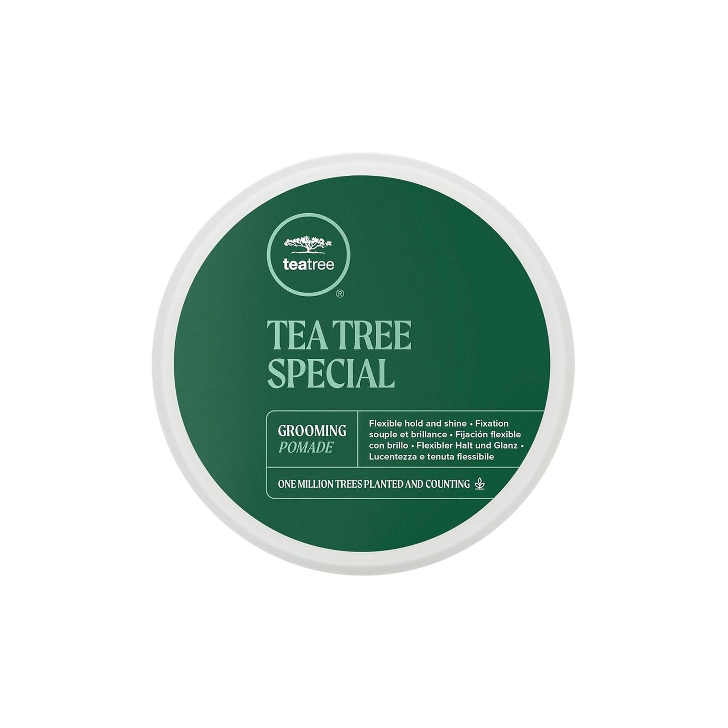 Tea Tree Grooming Pomade, Flexible Hold + Shine, For All Hair Types, Especially Wavy + Curly, 3 oz.