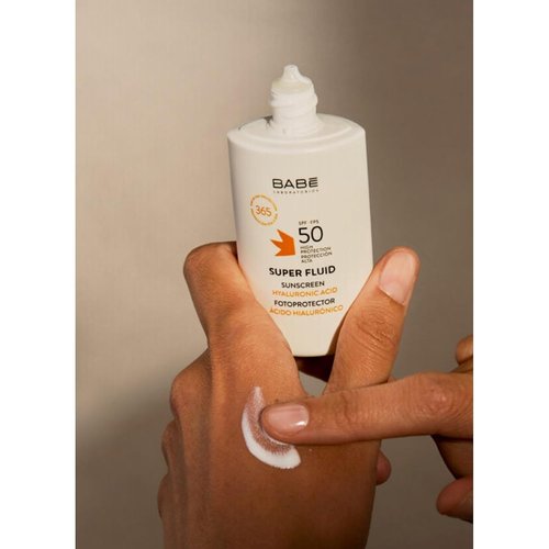 Babe Super Fluid Sunscreen SPF 50 - Lightweight, Non-Greasy Facial Protection | Broad Spectrum UVA/UVB | 1.69 fl oz