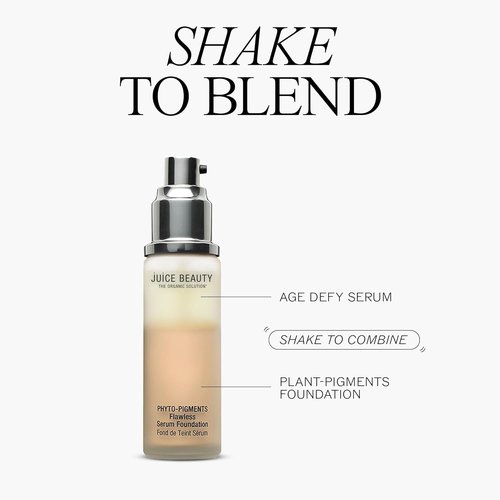Juice Beauty Phyto-Pigments Flawless Serum Foundation - 16 Natural Tan | Medium-to-Full Coverage, Vegan & Cruelty-Free - 30 mL