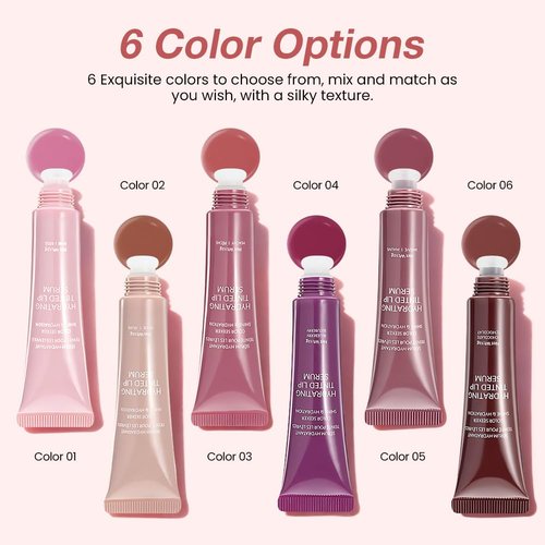 FeiCuiYun Hydrating Tinted Lip Balm - Ultra-Hydrating Vegan Lip Gloss | Sheer Shine & Soothing Care