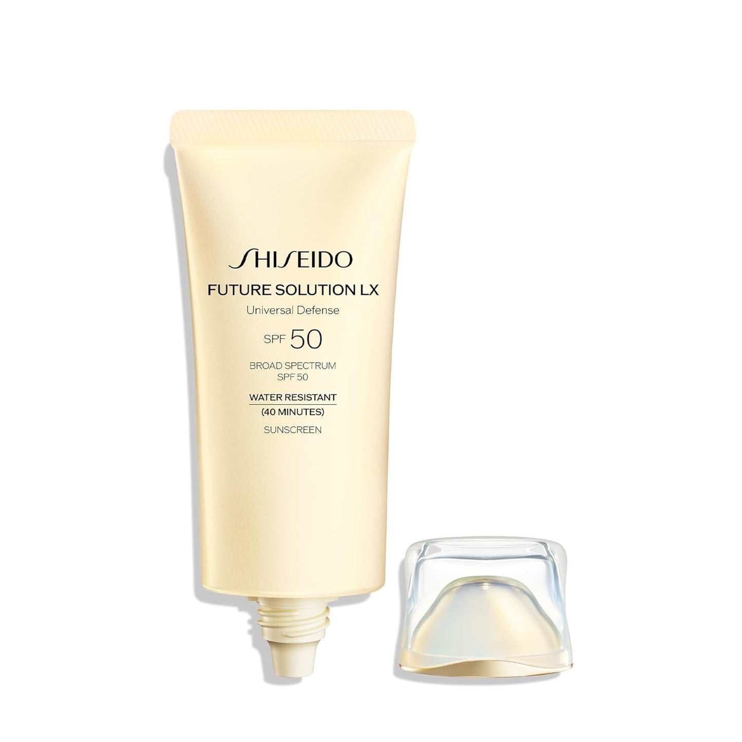 Shiseido Future Solution LX Universal Defense SPF 50 | Anti-Aging Hydrating Sunscreen Cream - 50 mL