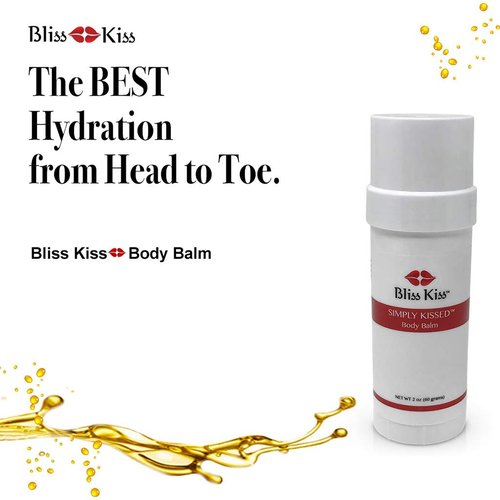 Bliss Kiss Simply Kissed Ultra Hydrating Body Balm for Dry Cracked Skin