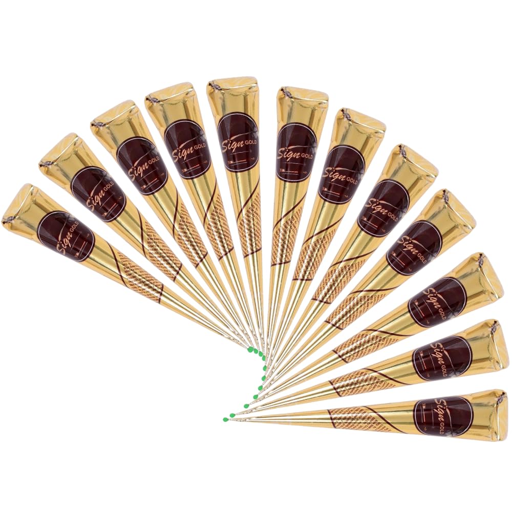 Natural Henna Paste Cones for Hair β 100% Pure & Ready to Use | No Ammonia or Chemicals | Pack of 3 β Dark-Brown, 30g Each Cone