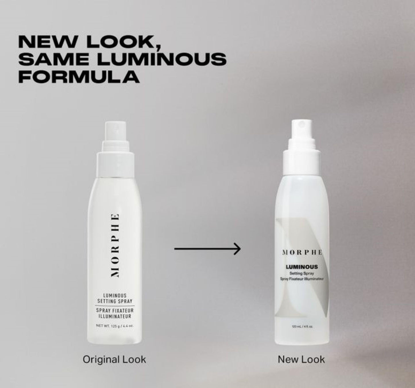 Morphe Luminous Setting Spray - Hydrating Setting Spray for Makeup - Facial Mist Enriched with Coconut Water, Apple Extract & Glycerin for a Fresh, Healthy Glow (4 fl oz)