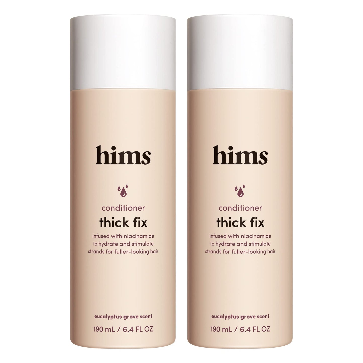 hims Thick Fix Conditioner - Hair Loss Conditioner With Niacinamide - Supports Hair Growth Treatment - Fresh Eucalyptus Grove, 2 pack, 6.4oz