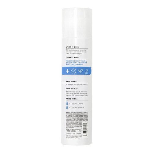 e.l.f. Skin Pure Skin Toner - Gentle Exfoliating Formula with Oat Milk & Aloe Juice for Smooth Complexion