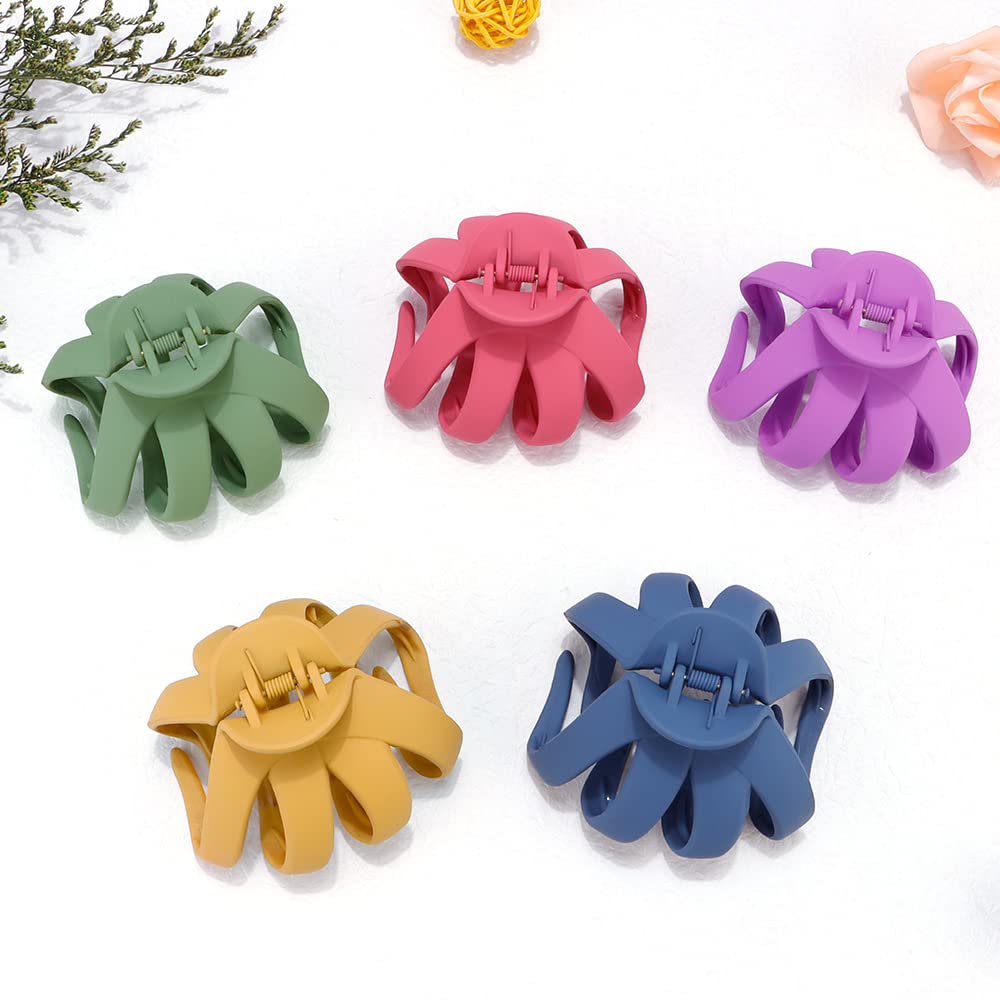 Hair Clips Claw Clips for Thick Hair 5Pcs Large Hair Clips 3.15'' Big Octopus Hair Clip Long Thick Medium Hair Neutral Jumbo Jaw Clips Hair Accessories for Women Girls