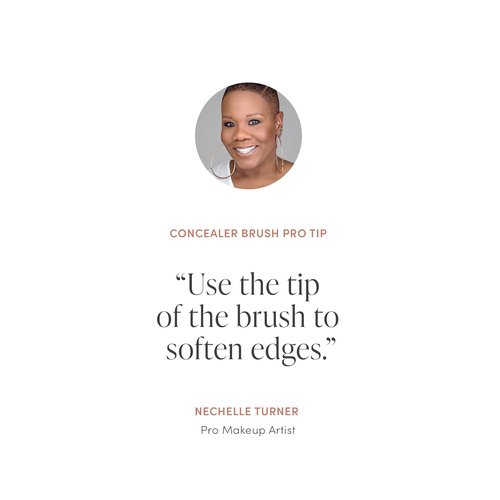 Jane Iredale Pro Series Concealer Brush - Small Angled Brush for Cream & Liquid Makeup | Vegan & Cruelty-Free
