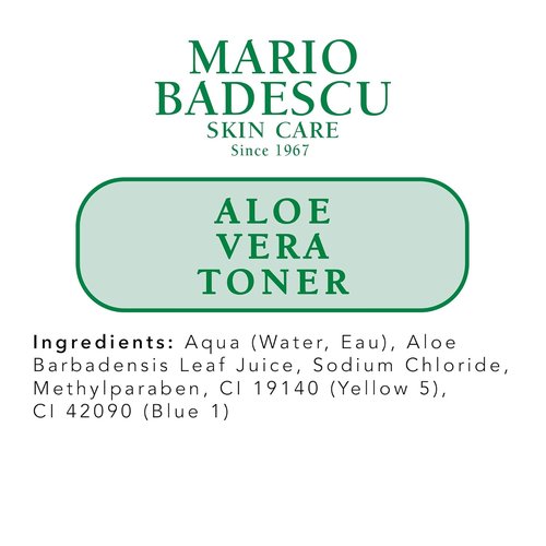 Mario Badescu Aloe Vera Toner for Face | Hydrating Facial Toner for Dry and Sensitive Skin | Gentle Astringent for Face with Aloe Vera to Soothe, Refresh, and Balance Skin | Skincare for Men and Women