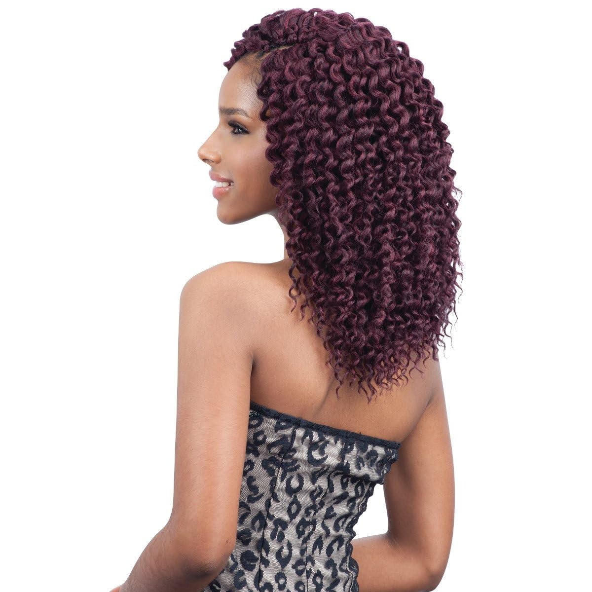 Freetress Braids DEEP TWIST 10" (1 Jet Black) - Synthetic Hair Crochet Braid