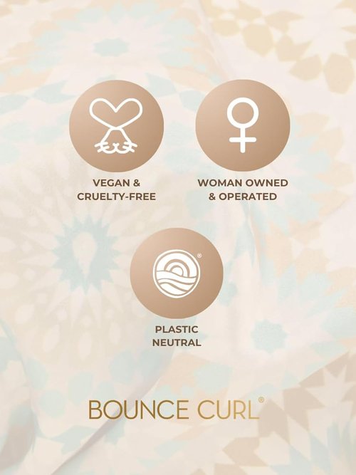Bounce Curl Satin Hair Bonnet - Reversible Design with Adjustable Band | Frizz-Reducing Night Cap for Curly Hair