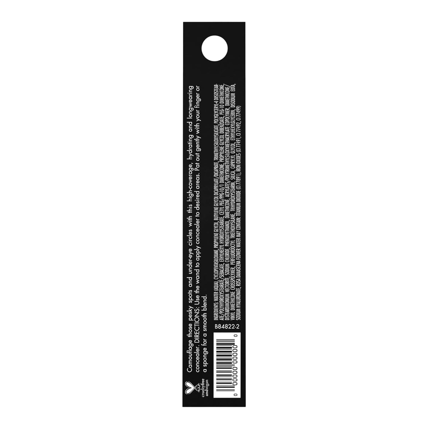 e.l.f. Hydrating Camo Concealer - Full-Coverage Formula for Blemishes & Under-Eye Circles | Vegan, Deep Chestnut