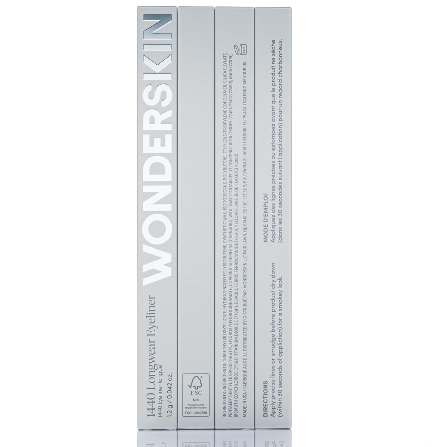 Wonderskin Eyeliner Pencil - Longwear Deep Black Waterproof & Smudge-Proof | 1440 Liquorice
