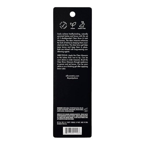 e.l.f. Clear Lash & Brow Mascara - Conditioning Gel for Grooming & Defining | 2-Pack, Vegan & Cruelty-Free