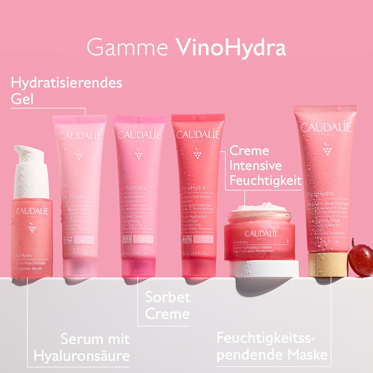 Caudalie VinoHydra Deep Hydration Moisturizer - Intense Hydration with Hyaluronic Acid & Shea Butter