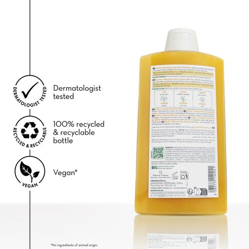 Klorane Nourishing Shampoo - Mango Butter Infused Formula | 13.5 oz for Soft, Hydrated Hair