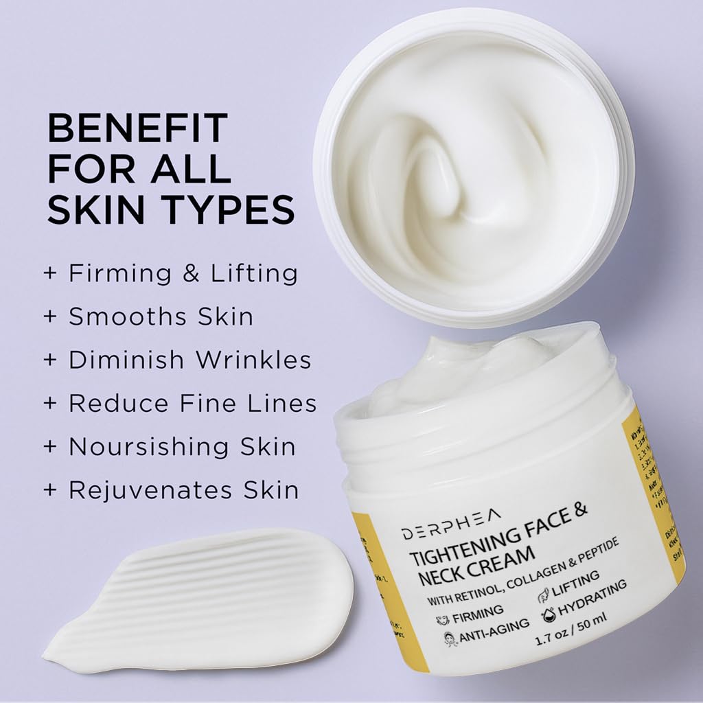 Skiennix Neck Tightening Cream - Firming Formula for Fine Lines & Sagging Skin | 1.7 OZ