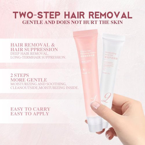 Alisweet Hair Removal Cream - Face Hair Removal for Women, Facial Hair Removal Cream Kit with Scraper, Painless Alisweet Hair Removal, Suitable for All Skin Types, Lasting Smooth Skin (3)