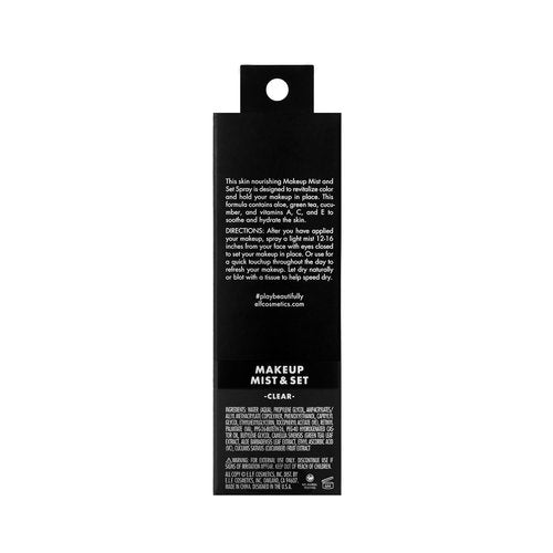 e.l.f. Makeup Mist & Set - Lightweight Hydrating Spray for All-Day Wear | Infused with Aloe & Green Tea, 4 Fl Oz