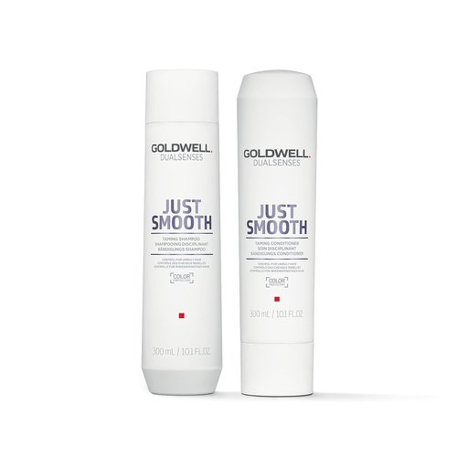 Goldwell Dualsenses Just Smooth Shampoo - Taming Anti-Frizz & Humidity Control | 10.1 Fl Oz