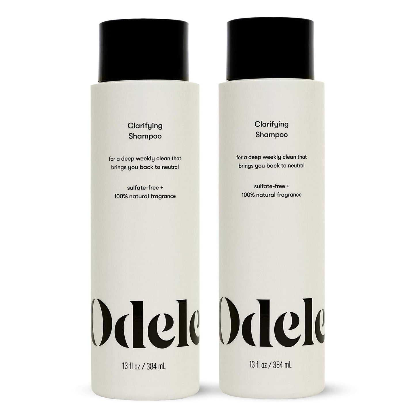 Odele Clarifying Sulfate-Free Shampoo, a Deep Weekly Clean that Removes Buildup for All Hair Types & Textures, 13 Fl Oz (2-Pack)