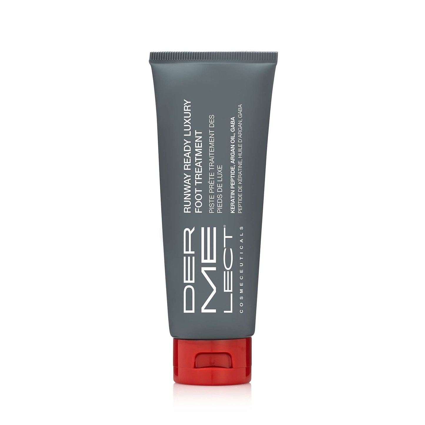 Dermelect Runway Ready Luxury Foot Treatment - Rich Peptide Cream with Argan Oil, Shea Butter & Hyaluronic Acid for Dry, Rough, Chapped Feet, Smooths and Revives Cracked Heels, 3.5 oz